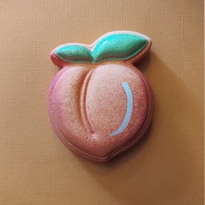 Peach Bath Bomb Bath Bomb Adult Bath Bomb Bachelorette Party Bath Bomb Party Favor Scented Bath Bomb Self Care image 1