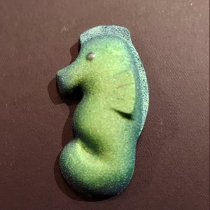 Seahorse Bath Bomb Scented Bath Bomb Ocean Bath Bomb Green Bath Bomb Bath Bomb Party Favor image 1