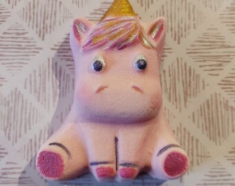 Chubby Unicorn Bath Bomb | Pink Bath Bomb | Magical Bath Bomb | Kids Bath Bomb | Party Favor | Scented Bath Bomb | Self Care