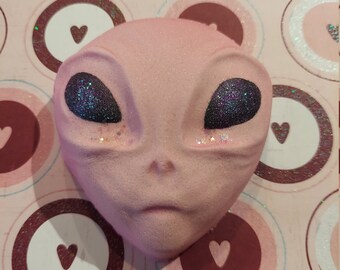 Alien Bath Bomb | Pink Bath Bomb | Kids Bath Bomb | Space Bath Bomb |  UFO Bath Bomb | Party Favor | Scented Bath Bomb | Self Care