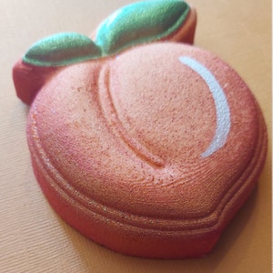 Peach Bath Bomb Bath Bomb Adult Bath Bomb Bachelorette Party Bath Bomb Party Favor Scented Bath Bomb Self Care image 3