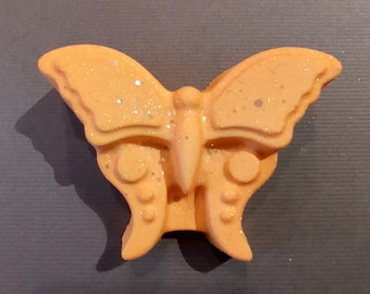 Butterfly Bath Bomb | Orange Bath Bomb | Kids Bath Bomb | Cute Bath Bomb | Spring Bath Bomb | Party Favor | Scented Bath Bomb | Self Care