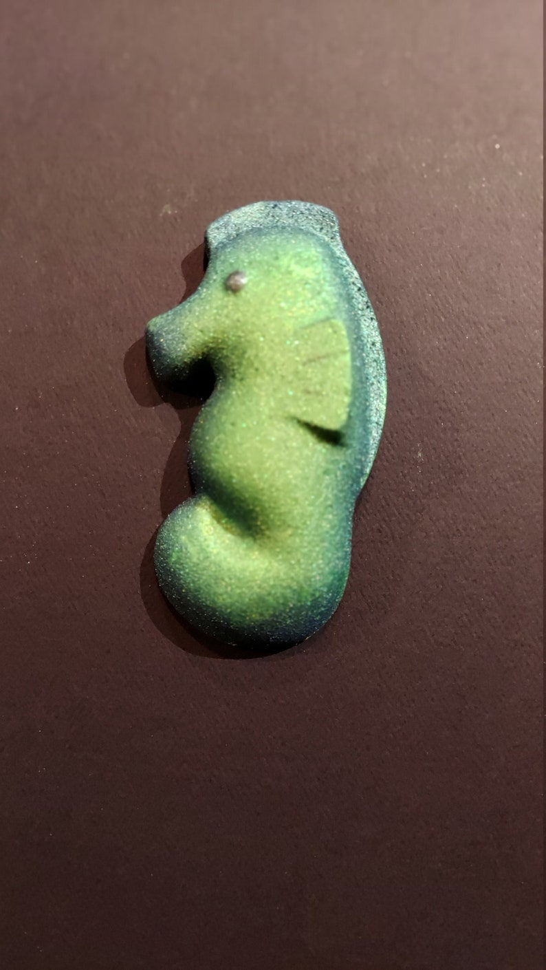 Seahorse Bath Bomb Scented Bath Bomb Ocean Bath Bomb Green Bath Bomb Bath Bomb Party Favor image 1