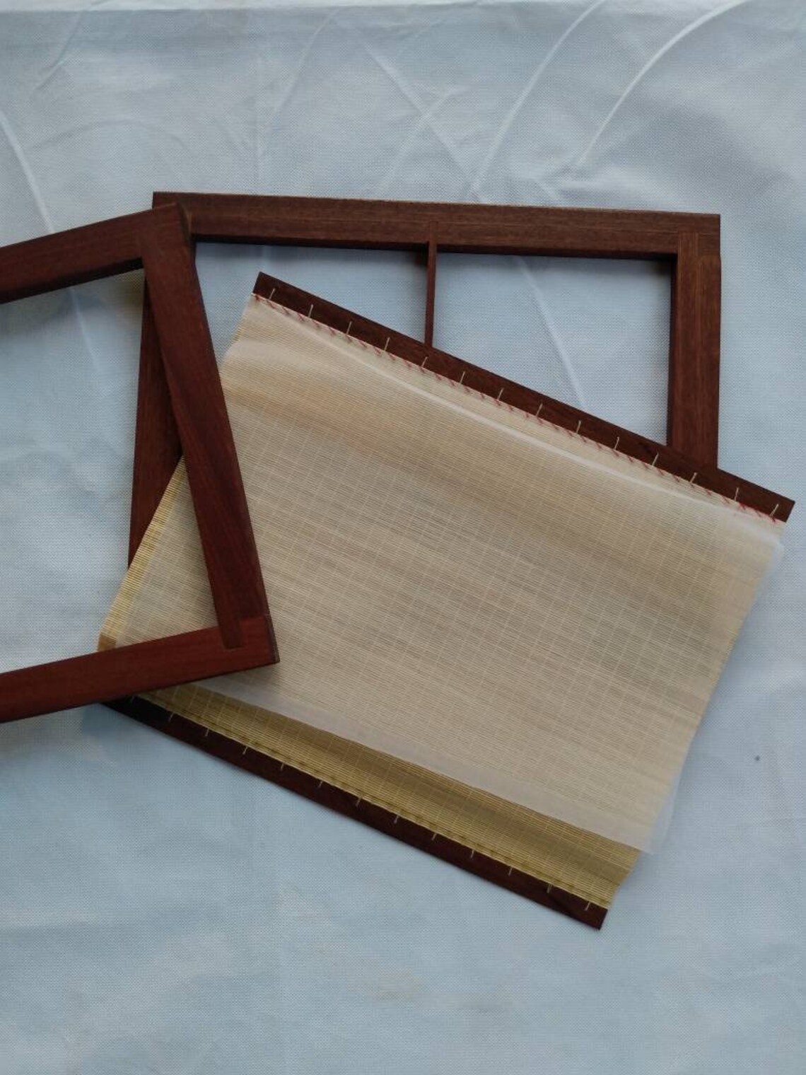 Papermaking Mold and Dackle Mold and Deckle Mahogany Wood Etsy