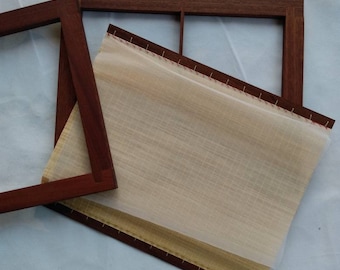 9 X 12 Inch, Papermaking Mold and Dackle, Mold and Deckle, Mahogany Wood,  Sugeta, Eastern Papermaking Mold and Deckle, Japanese Papermaking 
