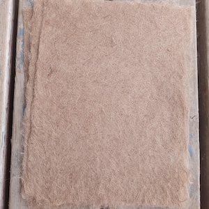 Burlap Fabric Fiber Paper, handmade paper, plant paper, burlap fiber, artist made paper, hand-made paper, hand made plant paper, burlap