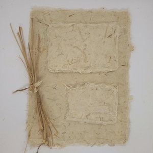 Mjölkplantfiberpapper, höstskörd, beige färg, handgjort papper, växtpapper, mjölkplantpapper, konstnärspapper, handgjort papper