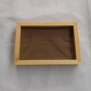 Chinese Ancient Wooden Paper Making Papermaking Screen Tool Set for Kids Adults - 3 Sizes to Choose , 20x20cm, Brown