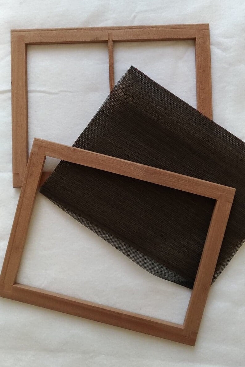 Papermaking mold and dackle mold and deckle mahogany wood Etsy