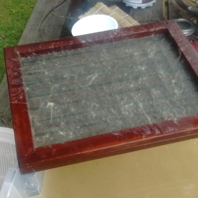 Papermaking Mold and Dackle Mold and Deckle Mahogany Wood Etsy