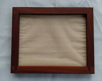 9 x 12 inch, Papermaking mold and dackle, mold and deckle, mahogany wood, sugeta, Eastern papermaking mold and deckle, Japanese papermaking