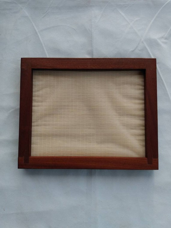 9 X 12 Inch, Papermaking Mold and Dackle, Mold and Deckle, Mahogany Wood,  Sugeta, Eastern Papermaking Mold and Deckle, Japanese Papermaking 