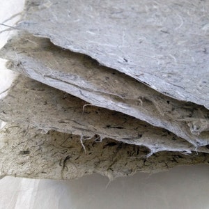 Milkweed Fiber Paper, winter harvest, grey paper, handmade paper, milkweed paper, artist made paper, hand-made paper, hand made plant paper