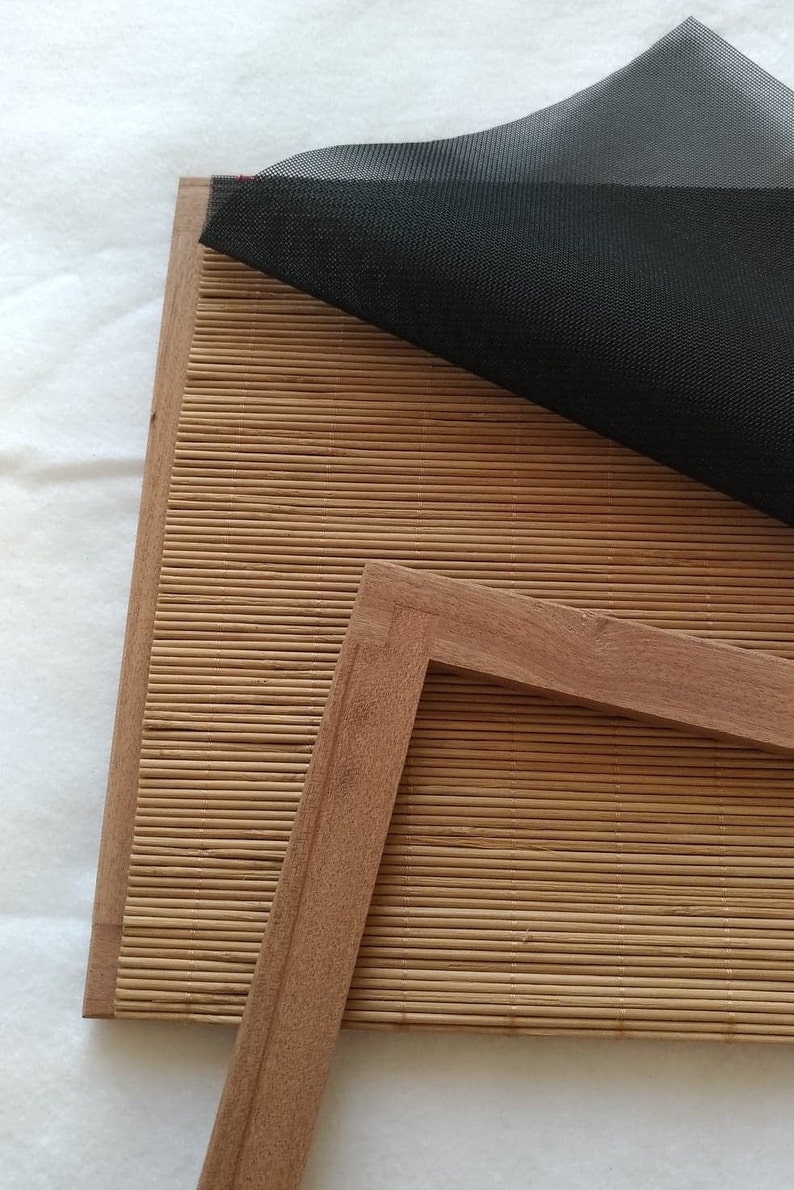 Papermaking Mold and Dackle Mold and Deckle Mahogany Wood Etsy