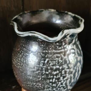Posie Vase Salt glazed wood fired