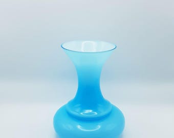 Vintage Empoli Turquoise Glass Vase