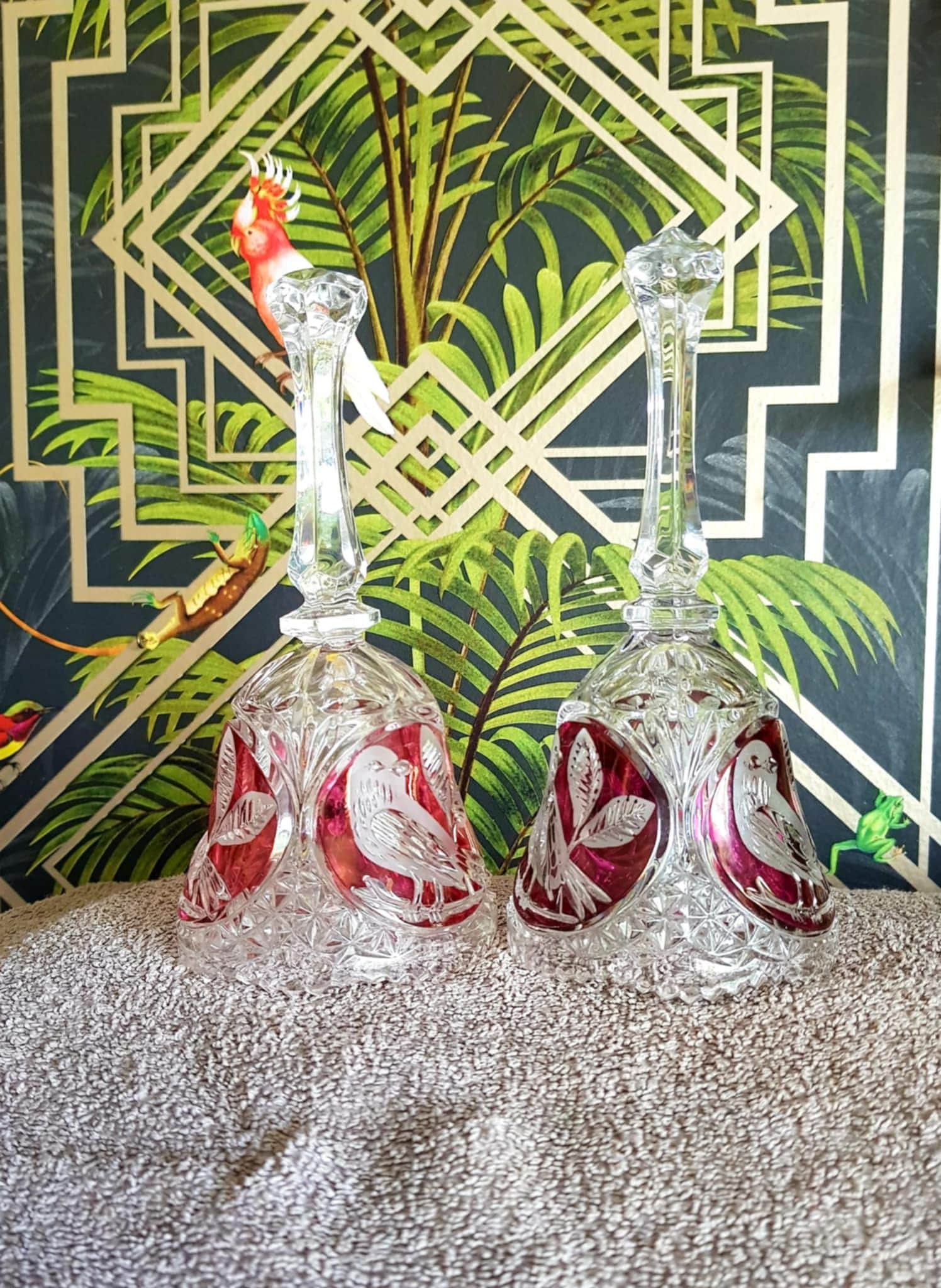 Hofbauer german red bird crystal - Etsy 日本