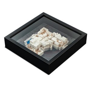 Boîte d'ombre 3D Inferno | Décoration murale CS2 | Cadeau pour joueur | Décoration de salle de jeux| Carte de Dust2 imprimée en 3D | Jeu à collectionner