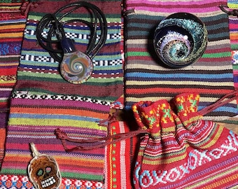 Bunte Baumwoll-Kordelzugtasche