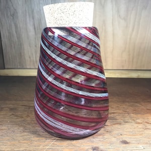 Colorful Jar Blown Art Glass Urn Vessel Vase Bottle