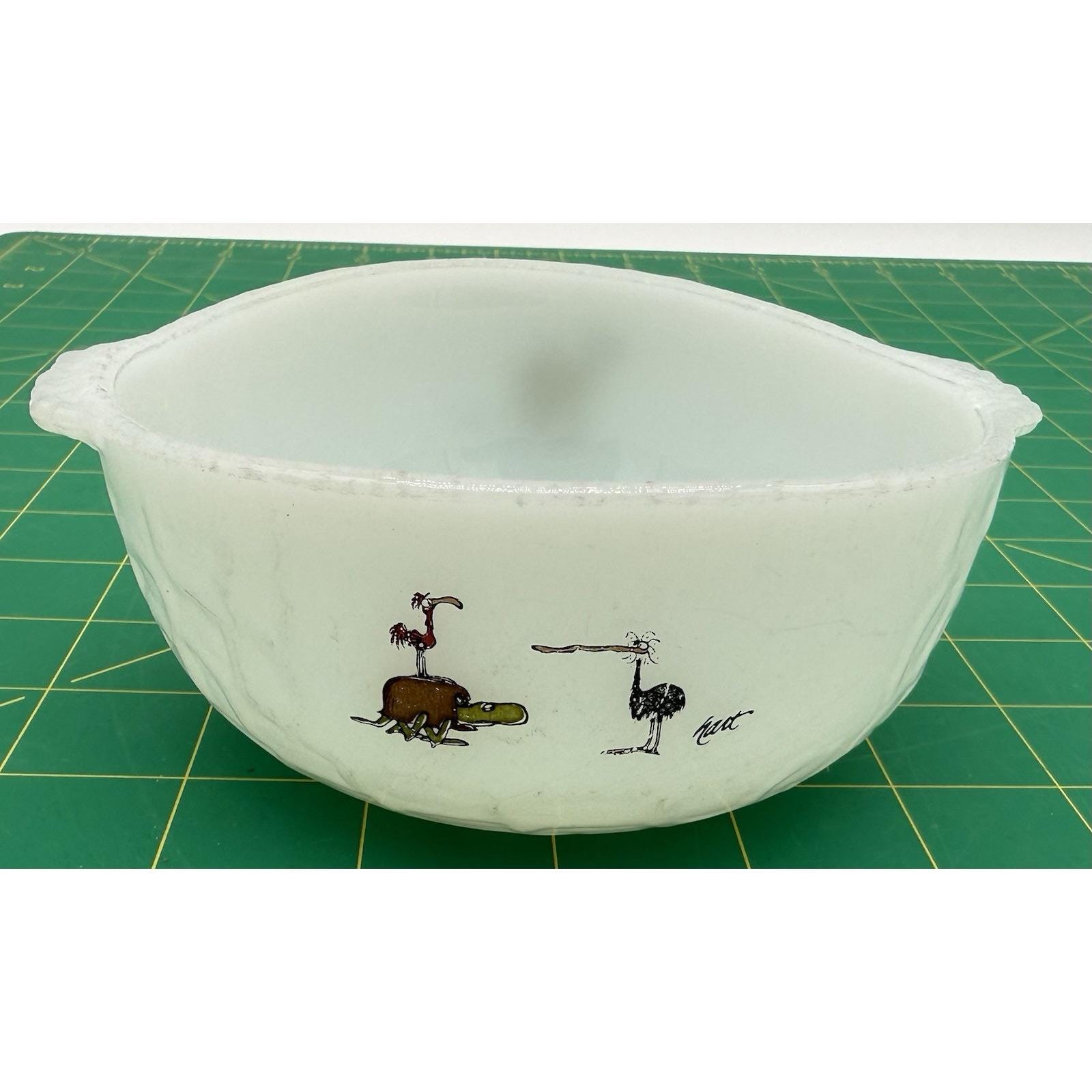 Fire King Hart Bowl - Etsy