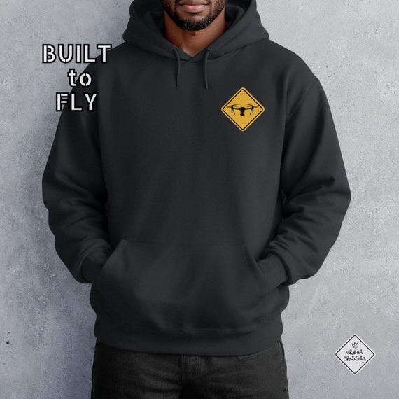 Urban Crossing Drone Hoodie or Comfort Colors Tee, Drone Pilot Shirt, UAV Operator Gift, FPV Tee, Aerial Photography Apparel