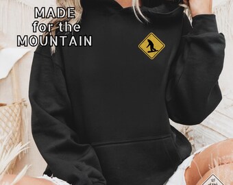 Urban Crossing Snowboard Hoodie or Comfort Colors Tee, Snowboarding Shirt, Mountain Apparel, Snowboarder Gift, Winter Edition Hoodie