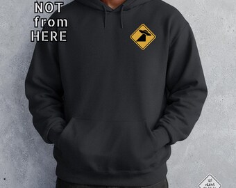 Urban Crossing UFO Hoodie or Comfort Colors Tee, Alien Shirt for Sci Fi Fans, UAP Gift, Flying Saucer Tee, Space Apparel