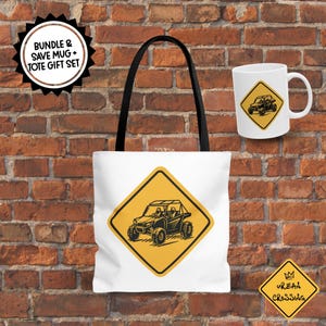UTV Crossing Mug and Tote Set: Off-Road Adventure