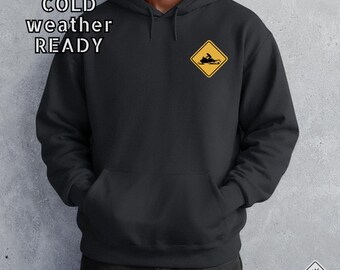 Urban Crossing Snowmobile Hoodie or Comfort Colors Tee, Snowmobiling Shirt, Trail Rider Gift, Snow Machine Apparel