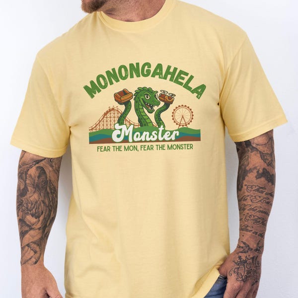 Monongahela Monster T-Shirt or Hoodie, Pittsburgh & Appalachian Paranormal Cryptid Shirt
