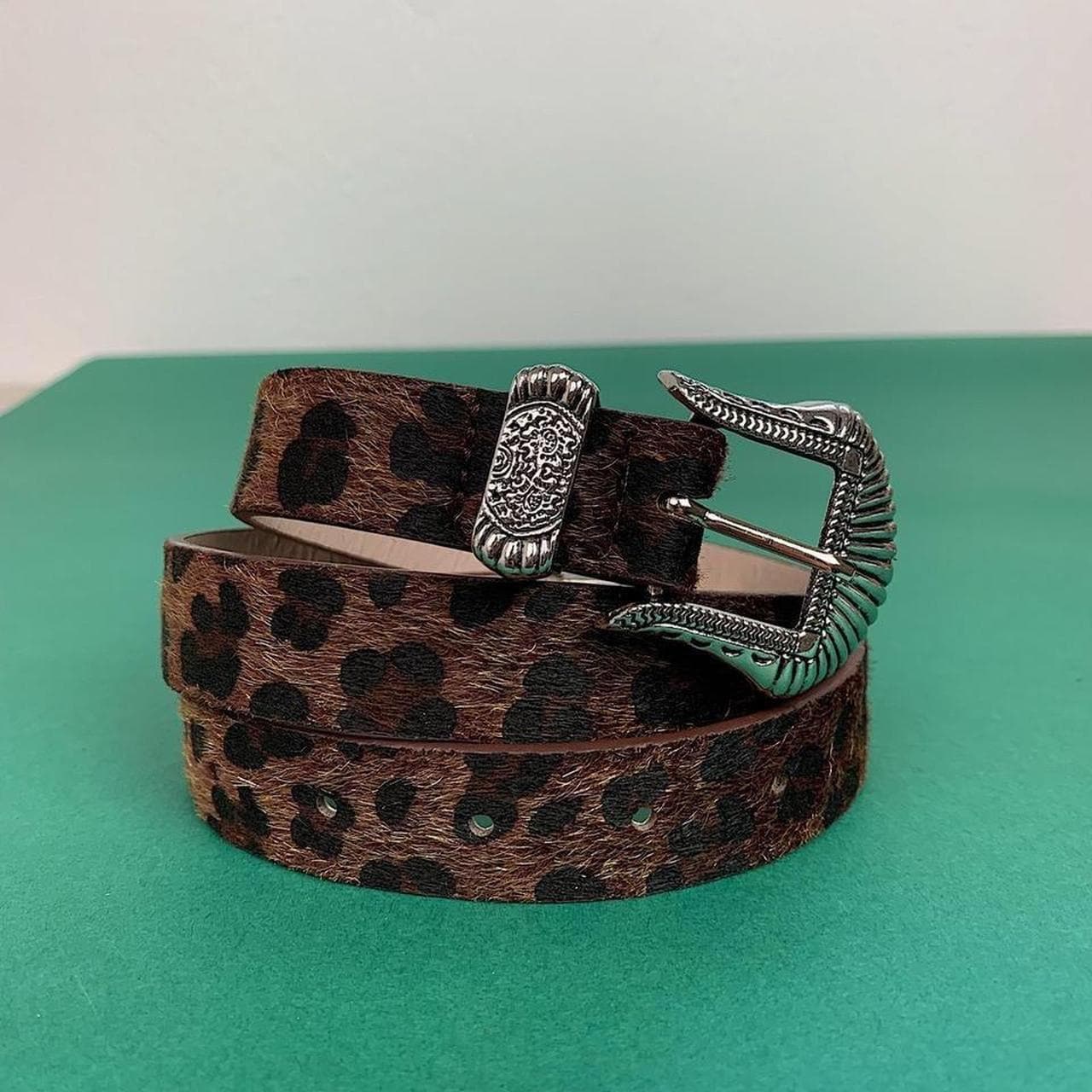 小物 00's Y2K archive leopard fur belt grunge Y2K Leopard Print Belt – Grunge Animal Print Faux Fur Belt