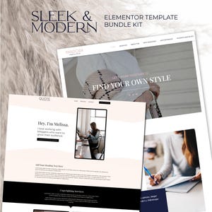 May include: Website mockup for a business called Pandora, offering services to help bloggers grow their audience. The website features a quote from the owner, Melissa, and a section on copyrighting services.