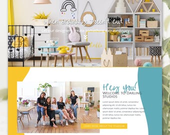 Bright Bold Elementor One Page Website Template