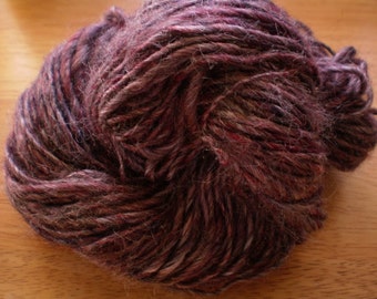 Squashed Grapes Handspun Yarn Merino & Silk 70 yards