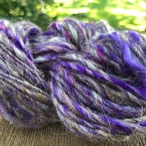 Purple Sparkle Art Yarn 65 yards image 2