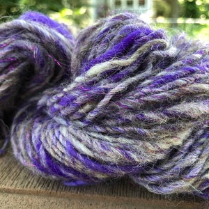 Purple Sparkle Art Yarn 65 yards image 3