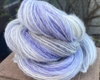 Rocky Mountain Columbine Purple White and Grey Yarn - 100 yards