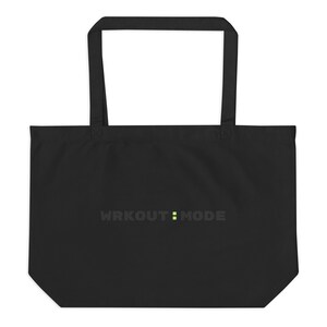 WRKOUT:MODE Large Canvas Tote Bag