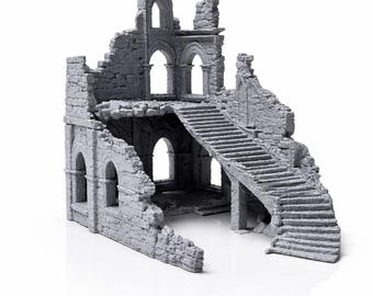 Ancient Ruins Aquarium Decor | Castle Fish Tank Decoration | Roman Temple Aquascape | Gothic Aquarium Hardscape | Terrarium Ruin