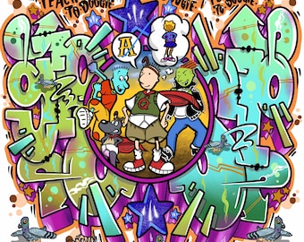 Doug Funnie Gang Graffiti Art