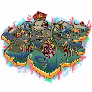 Crown One Redux - Graffiti Art