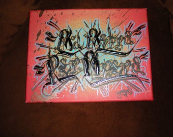 Abstract Customizable Grasp One Canvas (Finished)