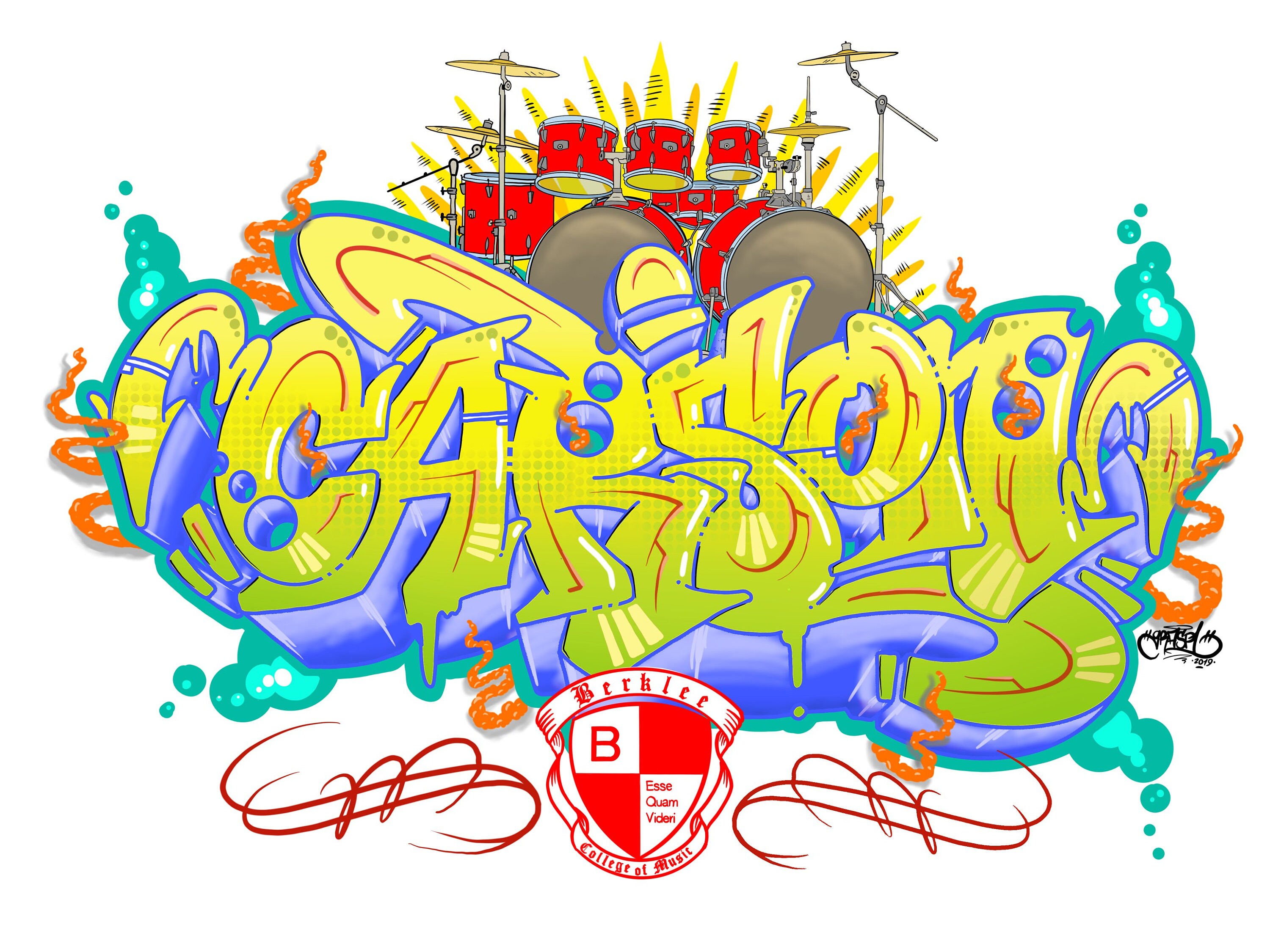 Graduation Gift - Dorm Room Graffiti Art