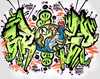 EWJ Sega Graffiti Art