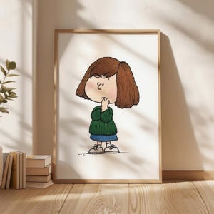 Cartoon Girl Second Poster, Digital Prints, Children Room Decor, Nursery Design, New Home Gift, Digital Download ,Baby Room Wall Art