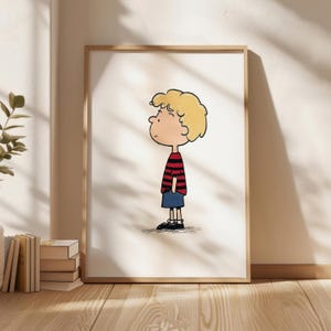 Cartoon Boy Second Poster, Digital Prints, Children Room Decor, Nursery Design, New Home Gift, Digital Download ,Baby Room Wall Art