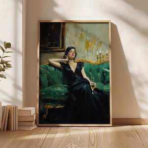 油絵アート、デジタルアートプリント、ルネッサンススタイルのアートデザイン、グリーンウォールアート、ホームデコレーション、新築祝い、ヴィンテージウォールアートデザイン