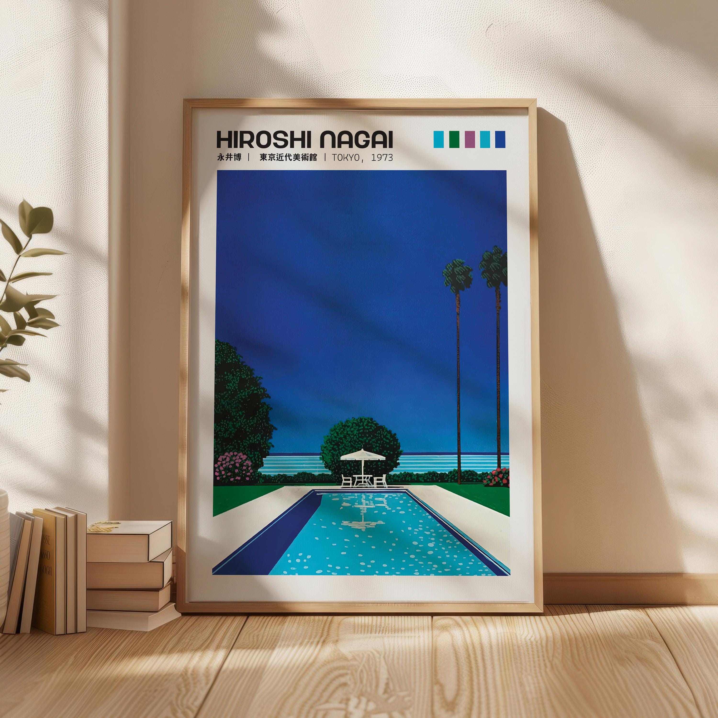 永井博　B2ポスター　HIROSHI NAGAI POSTER POOLSIDE 永井博 B2ポスター HIROSHI NAGAI POSTER POOLSIDE