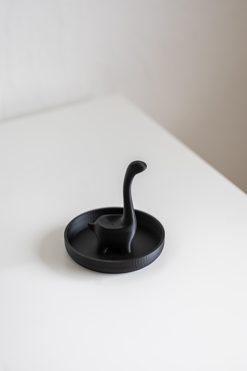 Porte-bague lapin et dinosaure – 3D gedruckter Schmuckhalter – Stilvolle Deko für Ringe & Nachttisch 1